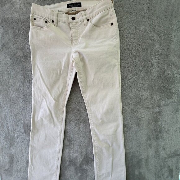 LRL Ralph Lauren Jeans Co Ivory Modern Straight Fit Denim Womens Size 28" x 31" - Picture 1 of 8